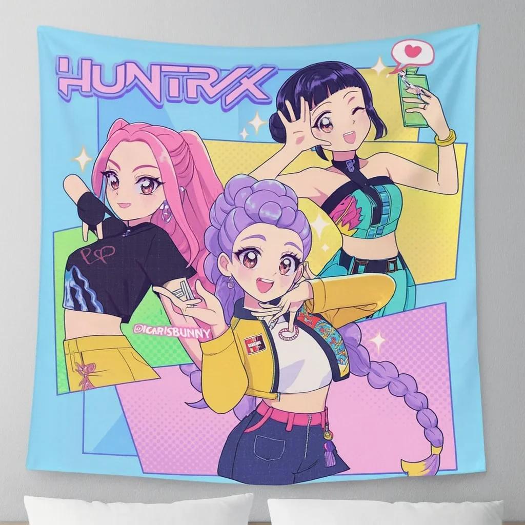 K-Pop Demonn Hunterss Home Bedroom Decoration Birthday Party Party Background Cloth