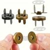 10SETS Round Magnetic Buckle, Metal Invisible Snap, Suitable for DIY Bags, Wallets, Handmade and Accessories - Seam-Free Hidden Magnetic Button