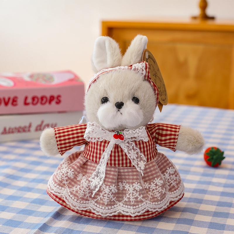 Новая серия Lilian Подвеска Плюшевая игрушка Пара Зайчиков Кукла Сумка Брелок Аксессуары для женщин