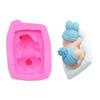 Non-Stick Baby Silicone Mold Flexible 3D Fondant Mold Durable Sleeping Baby Mold  Fondant Cake