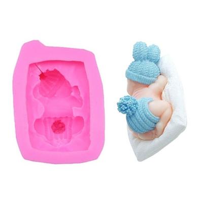 Flexible Sleeping Baby Mold Non-Stick Baby Shower Mold  Baby Shower Party Decorating
