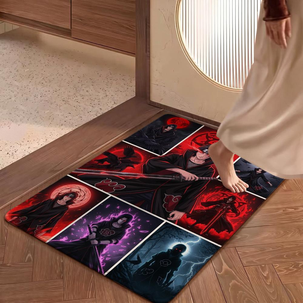 Itachi Uchiha Sharingan Art Rectangular Rug Allseason Carpet For Entryway Hallway Balcony Home Decor Great Holiday Gift
