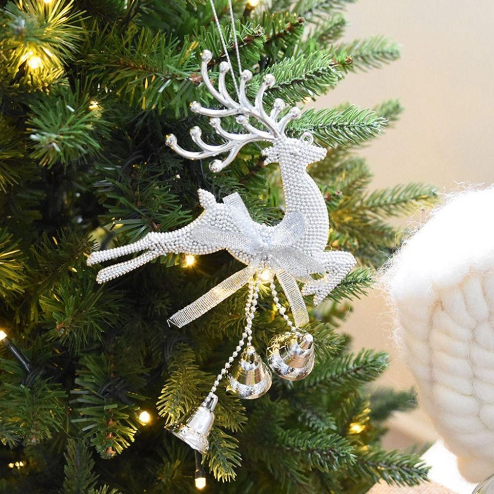 PVC Christmas Deer Pendant Attractive Christmas Reindeer Pendant New Year Xmas Tree Hanging