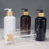 1 шт. Пластиковый дозатор для мыла Настольный флакон для лосьона Ванная комната Многоразовая пустая бутылка для шампуня, геля для душа, кондиционера для волос