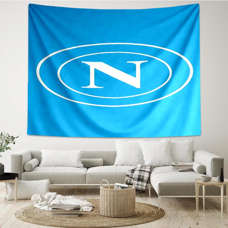 Napoli Print Tapestry, Backdrop, Easy Setup, Ideal for Bedroom, Office & Living Room, with Aesthetic Wall Hanging Decor.
