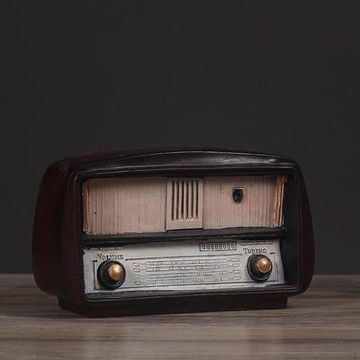 Винтажный Радио Орнамент Настольный Декор Подарочная Модель Статуэтка Из Смолы Фигурка Для Гостиной Шкаф