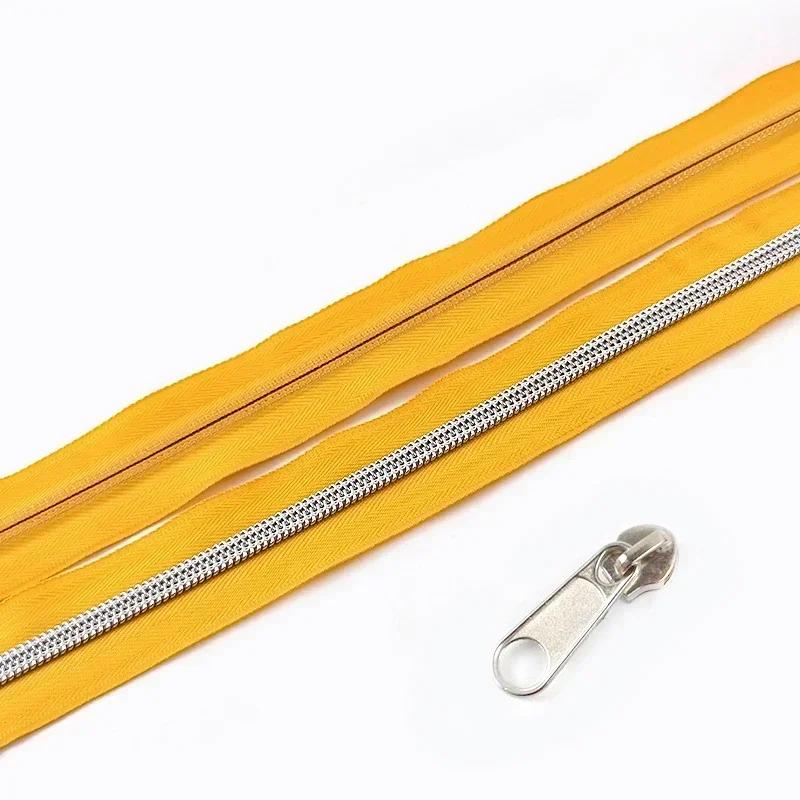 3/5/10 м 5# Нейлоновая тесьма-молния со слайдером Сумки Одежда Ремонт молний Пластиковая спиральная молния DIY Одежда Замена Швейные аксессуары