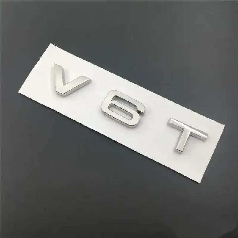 Автомобильный Стайлинг 3D Металл V6T V8T Боковая Эмблема Крыла Хвост Багажник Логотип Значок Наклейка Для A3 A4 A5 A6 A7 A8 S3 S4 S5 S6 Q3 Q5 Q7