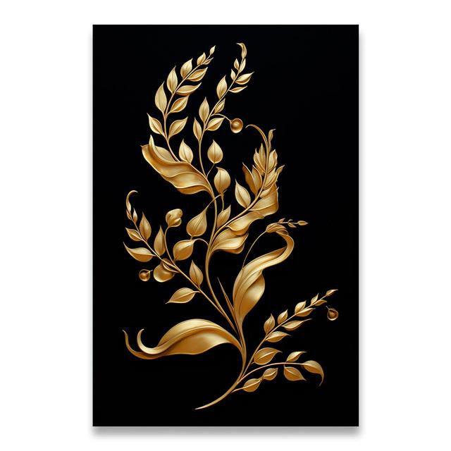 1 шт. Картина на холсте, темно-золотой цветок, пшеница, картина на холсте, декоративные картины, настенный декор, настенное искусство, настенное украшение для дома, без рамки