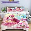 3pcs Magic Sweethear (4) Design Cover Set - HD Printed Bedding with 1 Cover and 2 Pillowcases - Perfect for Home and Dorm Decor