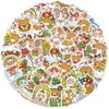 50 Cartoon Holographic Cartoon Christmas Calf Doodle Stickers Decorate Suitcase Notebook Diy Waterproof