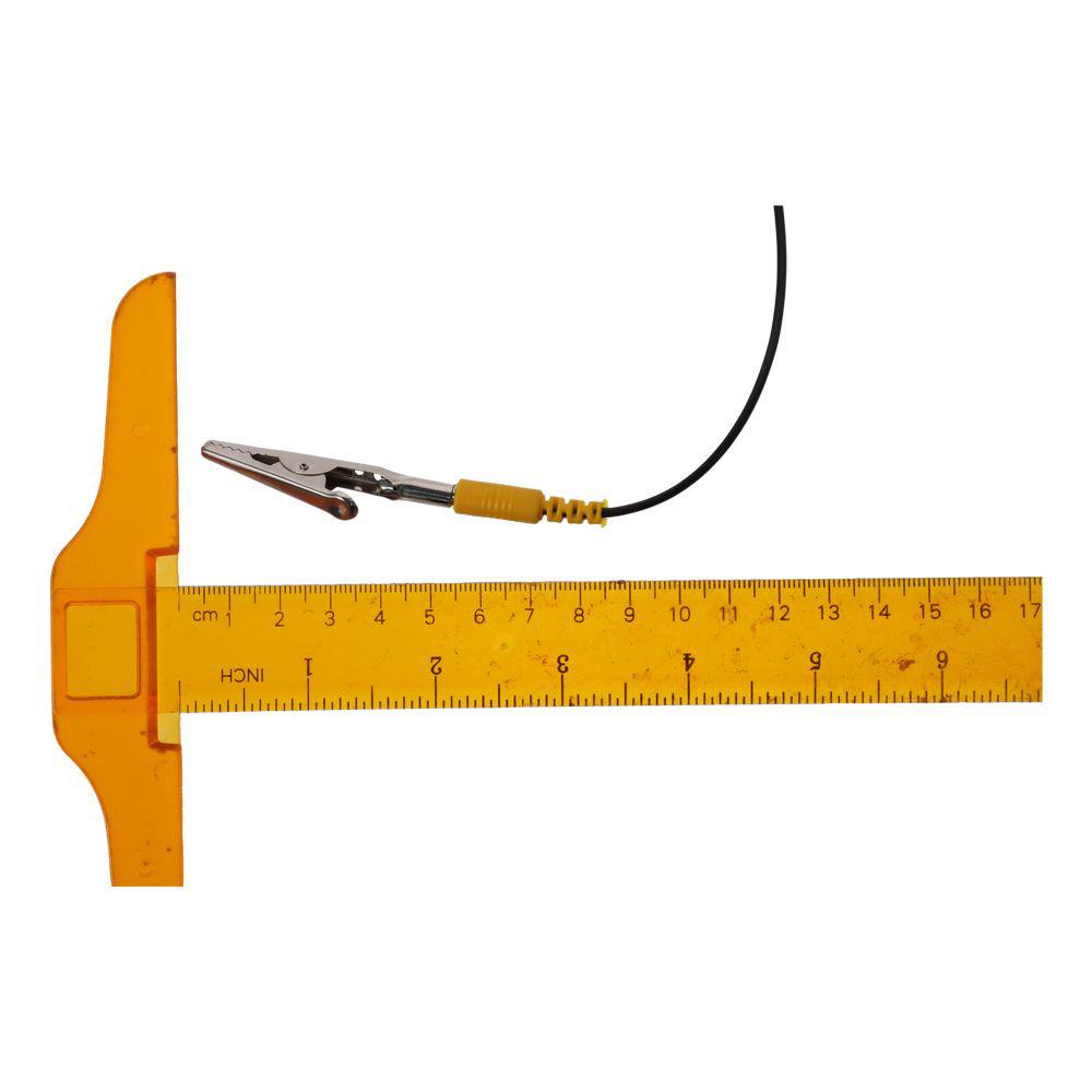 Витой шнур 2 мм, полиуретан, металл, с двойным зажимом типа «крокодил» Прочный антистатический заземляющий кабель ESD