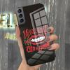 Чехол для телефона M-Maneskin для Samsung A25 A13 A33 5G A54 A36 A35 A56 A52 A14 Ударопрочный стеклянный чехол