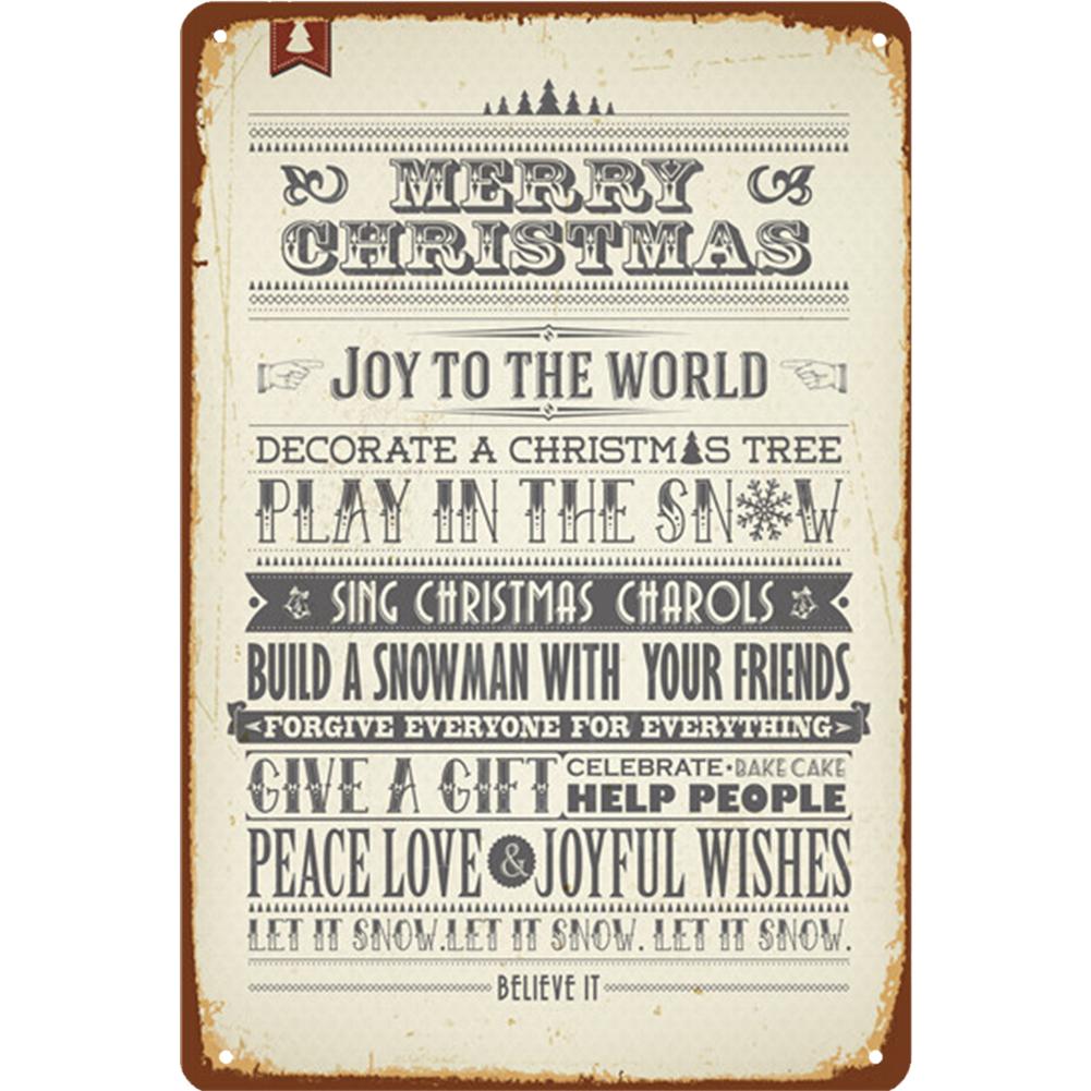 Металлическая жестяная вывеска с Рождеством, металлическая табличка с изображением лося, Санта-Клауса, железная живопись, украшение для домашнего бара, кафе, паба, настенные художественные тарелки