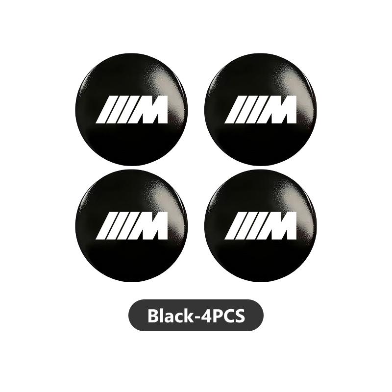 XZFG7 Aluminum Badge Auto Wheel Center Cover Stickers Hub Caps Decals For BMW 1 3 5 7 Series M F01 F20 F10 F13 E52 E53 E60 E93