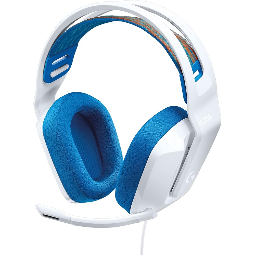 Игровая гарнитура Logicool G G335, легкая, 222 г, проводная, стерео, 3,5 мм, белая