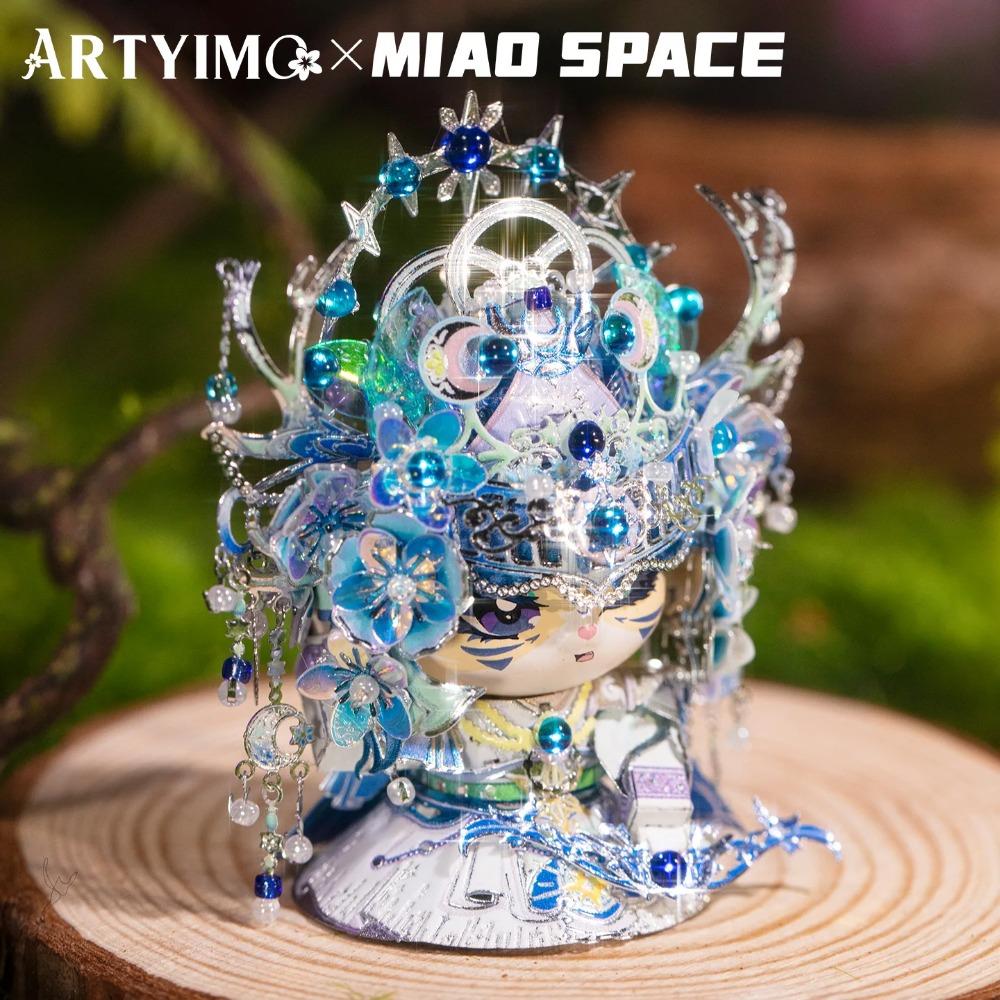 MU Artemis MIAO 3D Металлический Пазл DIY Набор для Сборки, Головоломка, Декор для Офиса, Подарок на День Рождения, Рождество, Хэллоуин, Коллекционный