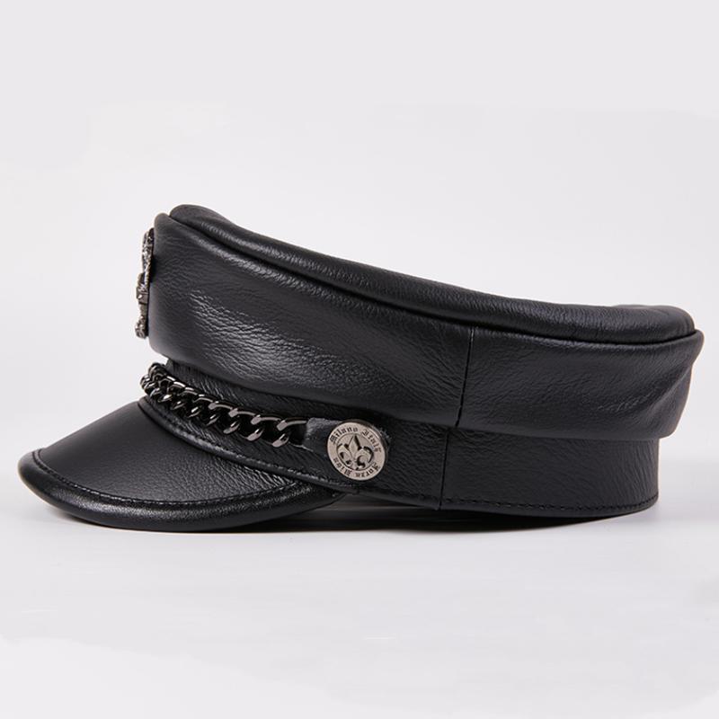 Женские шляпы из воловьей кожи EFei, женская модная однотонная темно-синяя кепка, берет, модная шляпа художника в британском стиле ретро, ​​береты