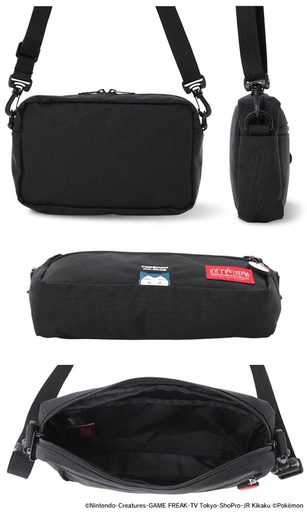 Genuine Product Shoulder Bag Jogger Bag Pokemon Kabigon Black [Manhattan Portage] [Official] Ver.2