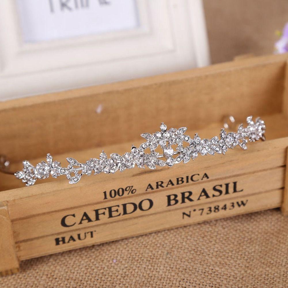 Принцесса Свадебные Аксессуары для Волос Элегантное Украшение для Волос Хрустальный Головной Убор Корона Стразы Обруч для Волос