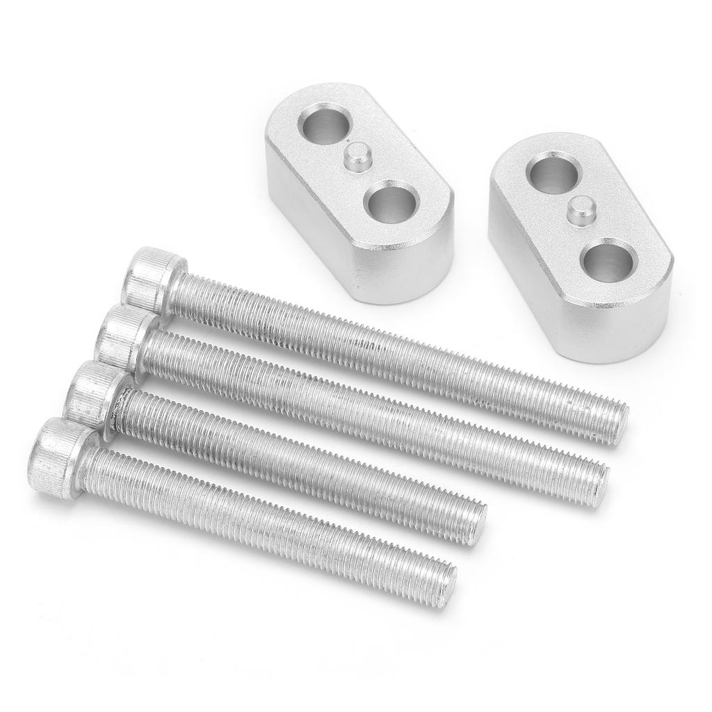 Motorbike Handlebar Riser Mount Aluminium Alloy Replacement for TRIUMPH TIGER 900 RALLY PRO GT 2020Silver