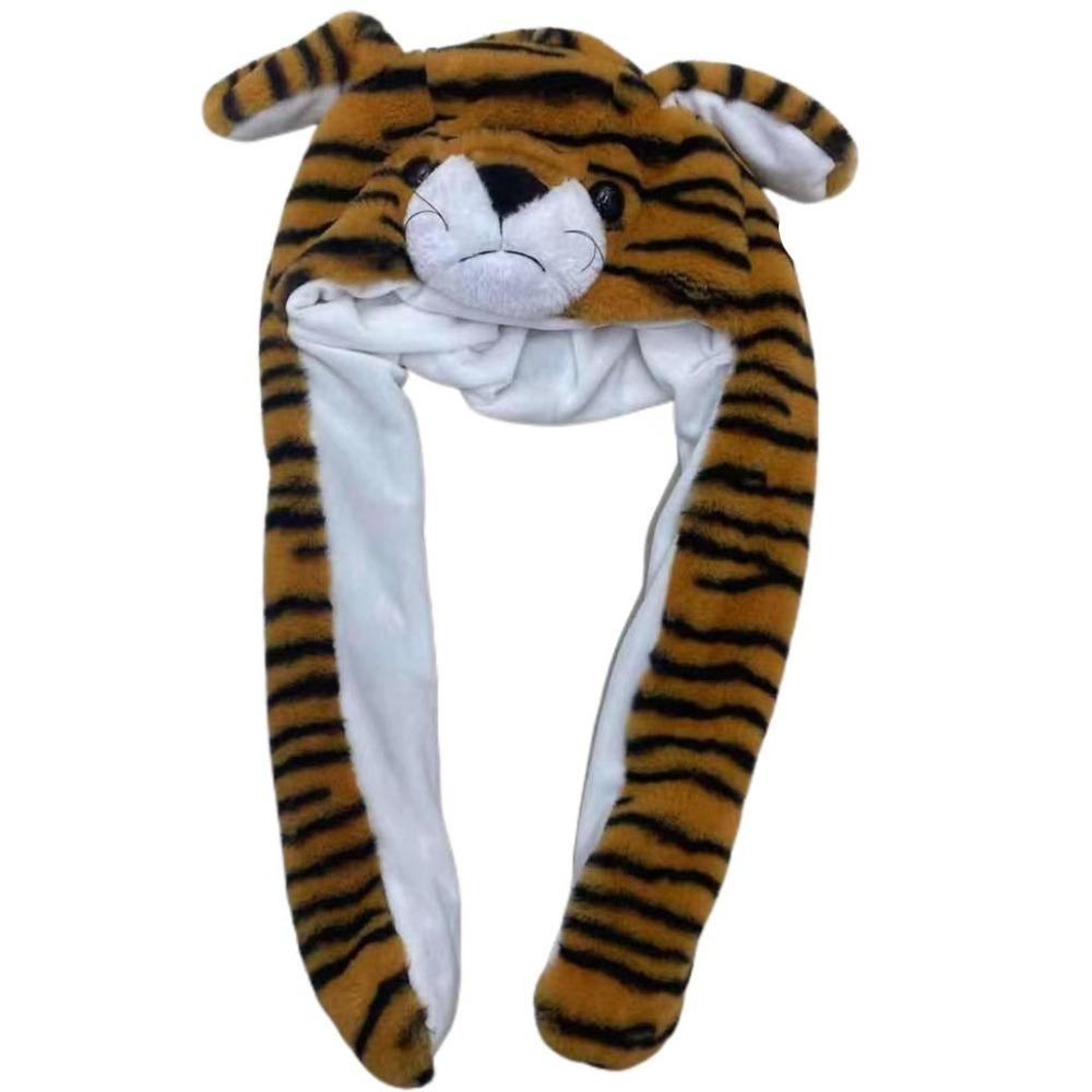 Светящаяся шапка с подвижными ушами в виде капибары, плюшевая шапка в виде панды, игрушки, прыгающая шапка в виде капибары, подарки на день рождения