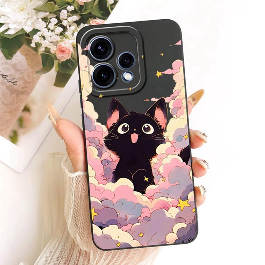 Чехол для OPPO Reno 15C Милые Цветочные Мультяшки Расписной Чехол для Телефона Силиконовый Мягкий Fundas Оболочка для OPPO Reno15 F Reno 15Pro 15F Сумки