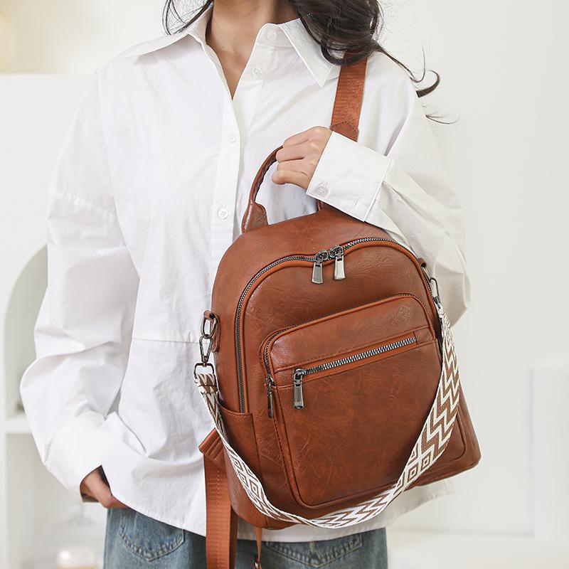 Многофункциональная сумка через плечо для женщин, рюкзак из ПУ, большой емкости, дорожный рюкзак