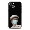 Мультяшная статуэтка Абстрактное искусство Чехол для телефона для iPhone 17 16 15 14 13 12 Pro Max 11 Pro Max 17 AIR Plus Ударопрочный Мягкий ТПУ Сумка
