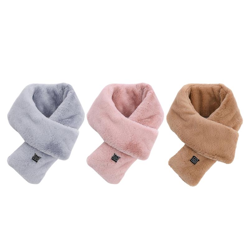 Heating Scarf for Men Women USB for Smart Charging Electric Heated Scarf Winter Neck Warmer Soft Christmas Scarves Washa