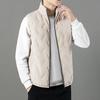 Vest Stand-Up Collar Fleece Thickened Vest Men'S Middle-Aged And Young People Wear Warm Lamb Wool Light Coat