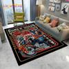 3D Hard Rock Band Guns N Roses Sign Carpet Rug для дома, гостиной, спальни, дивана, коврика для двери, детский коврик, нескользящий напольный коврик