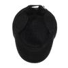 Men's Winter Flat Cap Velvet Thick Cap Woolen Cotton Cap Outdoor Warm Ear Protection Cap for Middle-Aged and Elderly