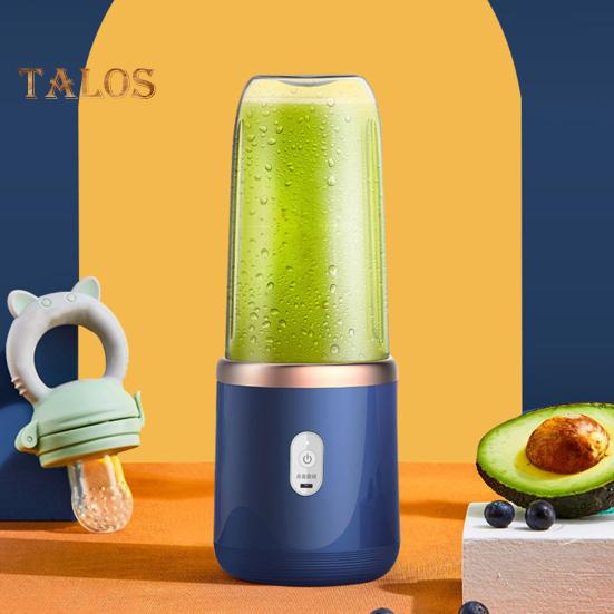 Ручная соковыжималка с 6 лезвиями из нержавеющей стали, 21000 об/мин, высокоскоростная, малошумная, перезаряжаемая, беспроводной миксер для фруктов, соковыжималка