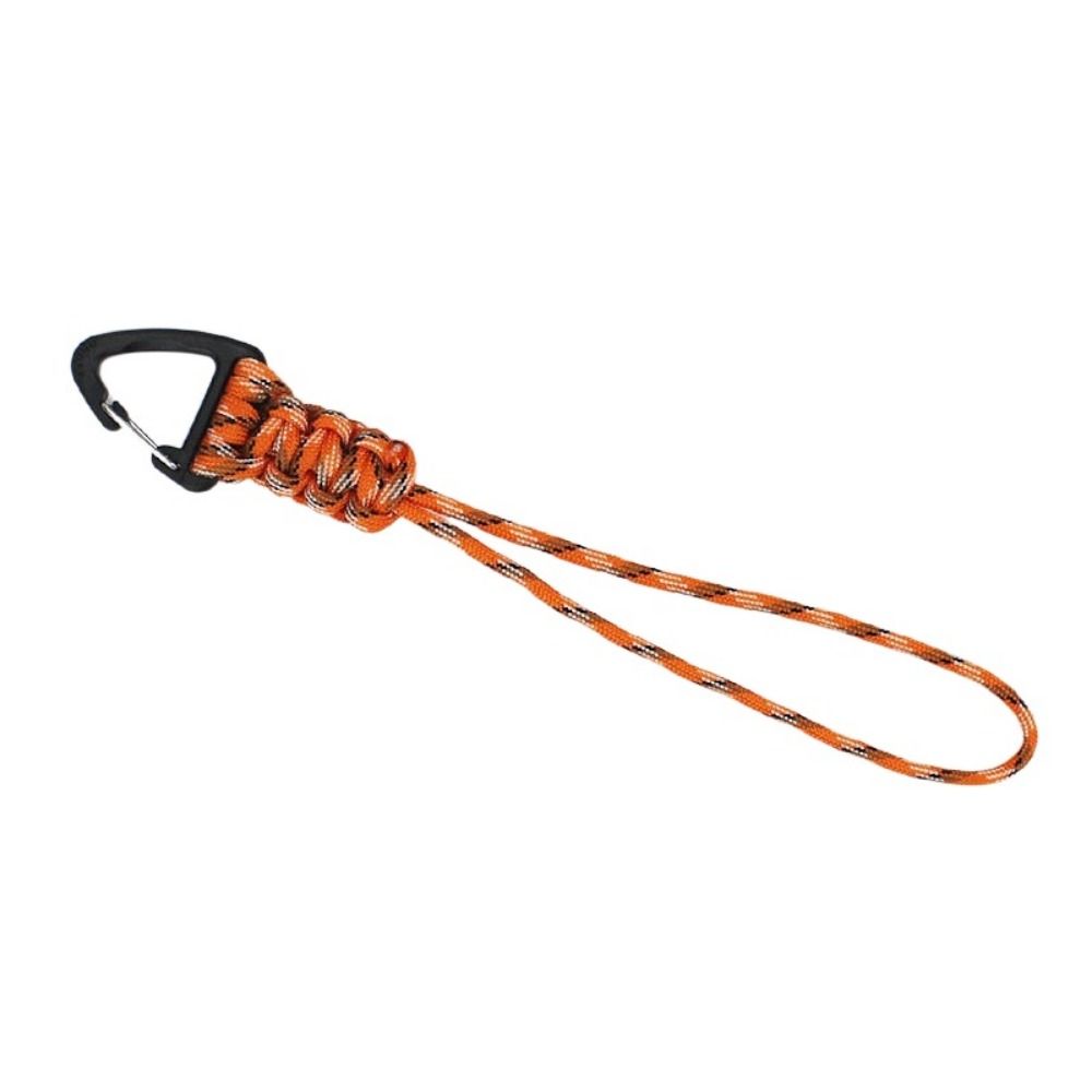 High Strength Paracord Keychain Triangle Buckle Parachute Cord Carabiner Hiking