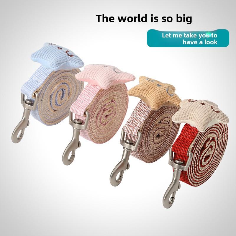 Новый поводок для собаки с узором «Тысяча птиц», поводок для собаки в стиле «грудь-спина» с улыбающей морской звездой