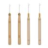 3 шт./набор Крючок для вязания с деревянной ручкой Вязальный микрокрючок Иглы-крючки для изготовления париков