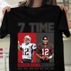Tom Brady 7 TIME Super Bowl T-Shirt Champions Black Unisex JJ4553