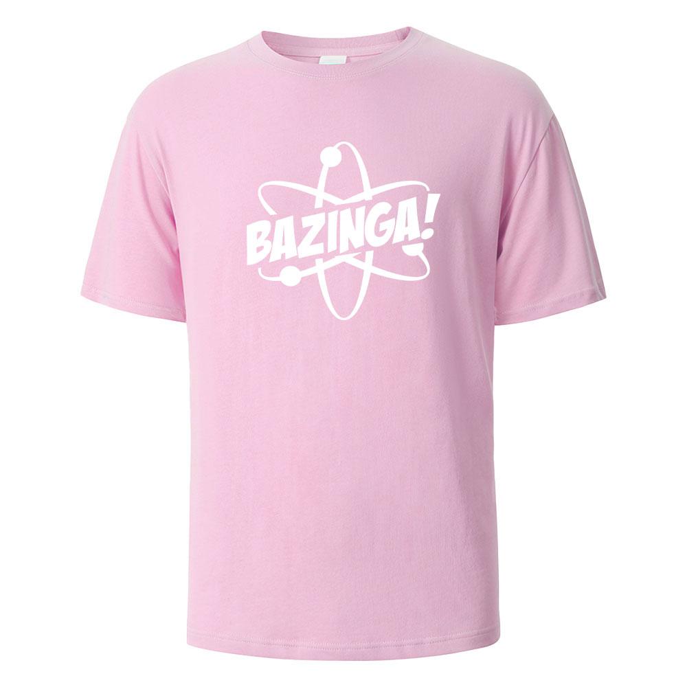 Bazinga Print T-Shirt Summer Tees For Men Women 100% Cotton O-neck Oversize Casual Short sleeved Tops