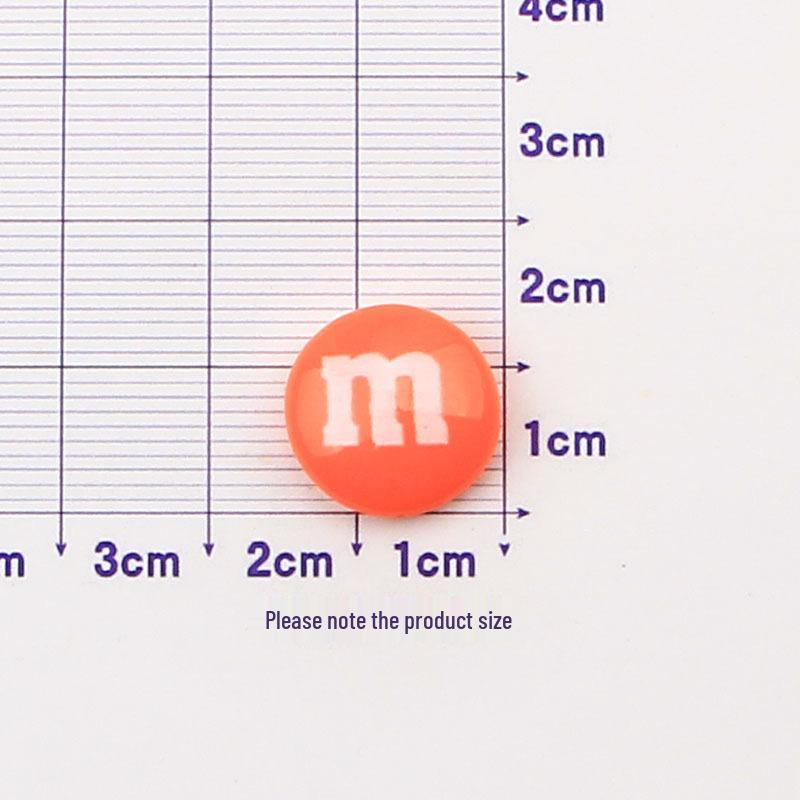 Набор для DIY из смолы с разноцветными M&M's: Чехол для телефона, Резинка для волос, Заколка для волос, Украшение, Наклейка на стакан для воды, Пенал