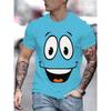 Забавные футболки с графикой улыбающегося лица, мода Харадзюку, мужская одежда 2025, новый уличный стиль, футболка Smile Man, Y2k, унисекс, топы