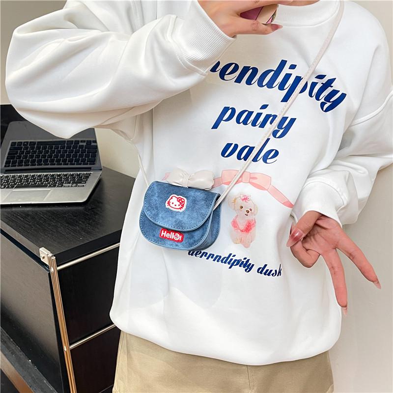 Мини-сумка кроссбоди в корейском стиле для маленькой принцессы - Модная сумочка для монет с бантом для девочек