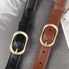 Women'S Alloy Pin Buckle Belts, Simple And Elegant Dresses, Accessories, Belts, Casual Style, Light Luxury Trouser Belts