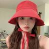 Breathable Lace-up Sunshade Hat UV Protection Bucket Cap Perfect Wide Brim Fisherman Hat  Leisure