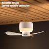 Portable Ceiling Fan Mini 5V USB Hanging Tent Fans with LED Light And Remote Control Outdoor Travel Canopy Fan for Bedroom Dormitory RV Camping