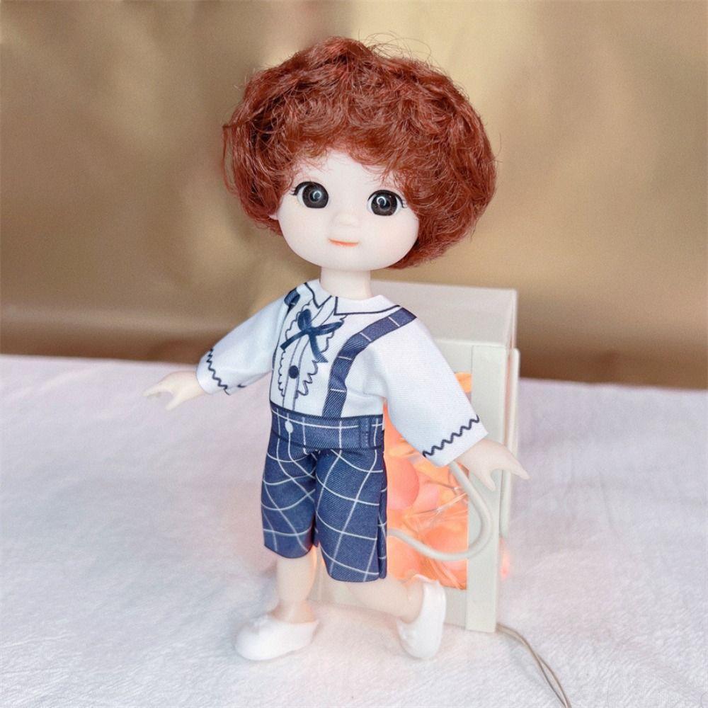 1/8 16 см BJD кукла шарнирная кукла аниме глаза милая с макияжем полный комплект с модной одеждой головной убор DIY игрушки для девочки подарок