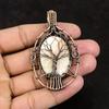 Tree Of Life Scolecite Pendant Copper Wire Wrapped Pendant Copper Jewelry Unique Pendant Gemstone Handmade Pendant Gift For Her Gift For Mom