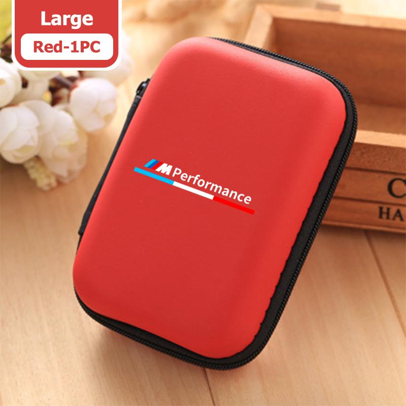 XZFG7 Car Organizer EVA Storage Earphone Cable Case Bluetooth Bag For BMW Performance Alpina iX7 X1 X2 M3 M6 X3 X4 X5 X6 E62