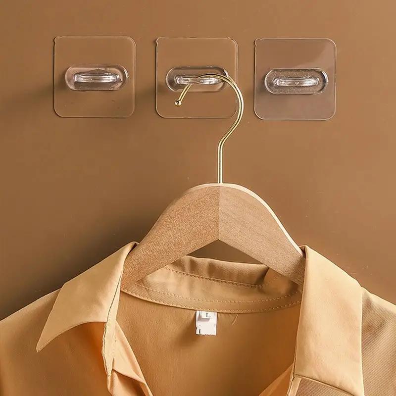 10 шт. Бытовой настенный многофункциональный круглый крючок, без перфорации, бесшовная паста, полка для хранения, кухня, ванная комната