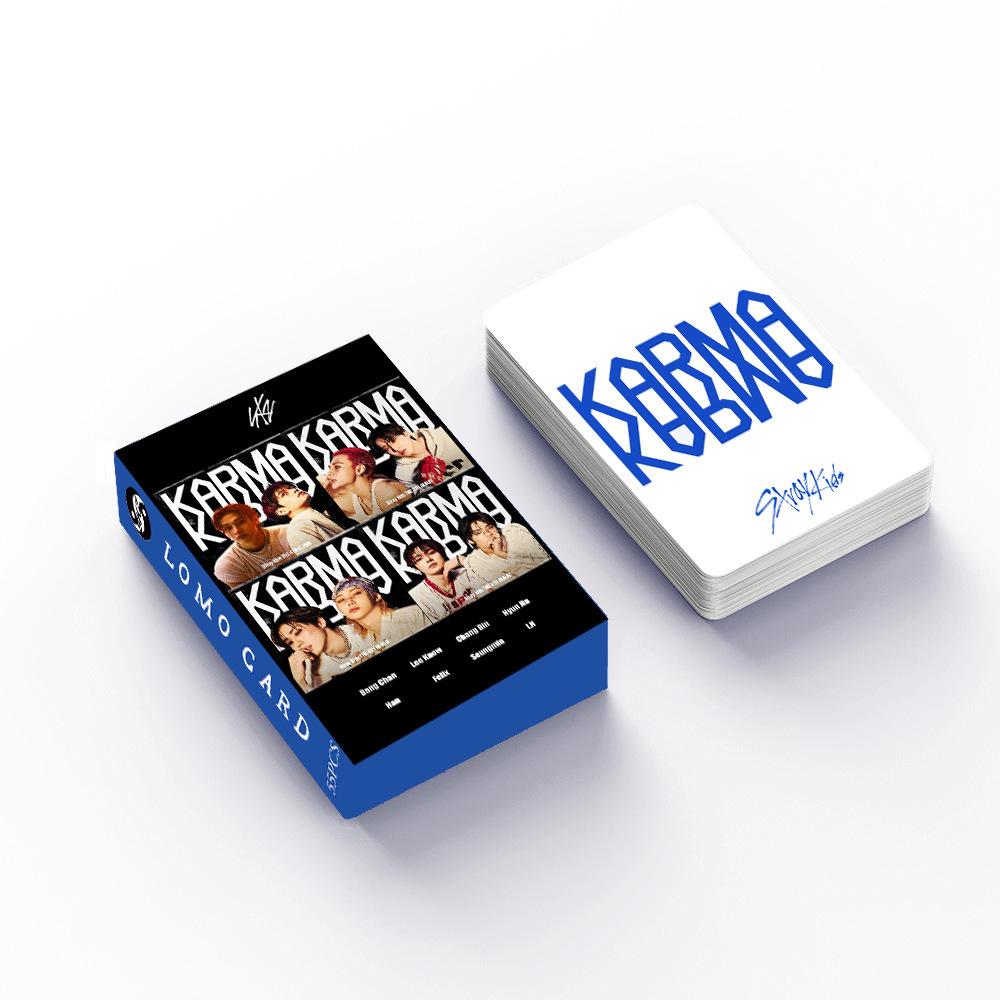 55 шт. Straykids Новый альбом Karma 4-й Периферийная фотокарточка Skzoo Украшение для альбома Памятная Lomo-карточка